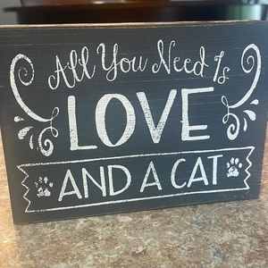 CAT LOVER SIGN - 5x7”